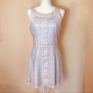 W118 by Walter Baker White and Cream Lace Dress